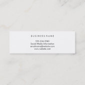 Carte De Visite Mini Vert rose ravissant Contemporain (Dos)