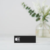 Carte de visite mini verticale Skull n Bones tout  (Debout devant)