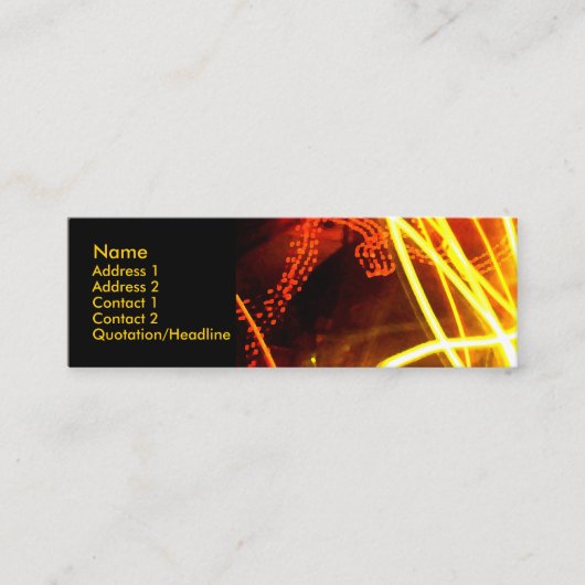 Carte De Visite Mini Vibrant (Devant)