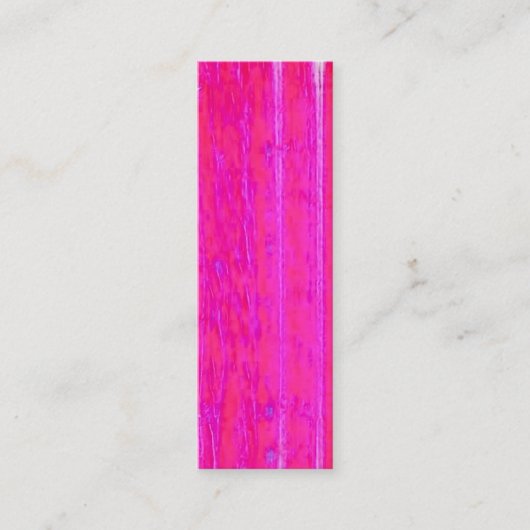 Carte De Visite Mini Vibrant Abstrait rose et violet rayures Art (Devant)