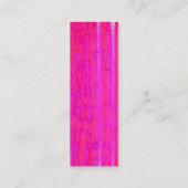 Carte De Visite Mini Vibrant Abstrait rose et violet rayures Art (Dos)