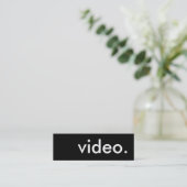 Carte De Visite Mini vidéo (Debout devant)