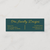 Carte De Visite Mini Vignes à fleurs de soleil Elégant Boho Floral uniq (Dos)