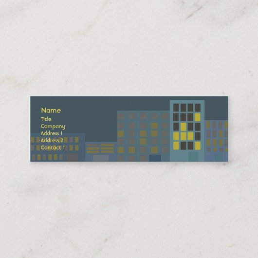 Carte De Visite Mini Ville - maigre (Devant)