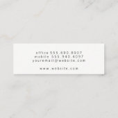 Carte De Visite Mini Vin (Dos)