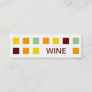 Carte De Visite Mini VINS (carrés modernes)