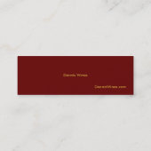 Carte De Visite Mini Vins de Dennis (Dos)