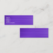 Carte De Visite Mini Violet Brosse (Devant / Derrière)