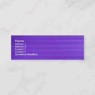 Carte De Visite Mini Violet brossé