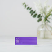 Carte De Visite Mini Violet Brosse (Debout devant)