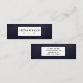 Carte De Visite Mini Violet en détresse (Devant / Derrière)