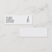 Carte De Visite Mini Violoncelle (Devant / Derrière)