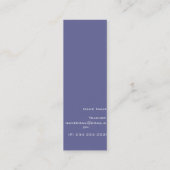 Carte De Visite Mini Visage de geek de professeur d'éducation (Dos)