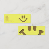 Carte De Visite Mini Visage heureux (Devant / Derrière)