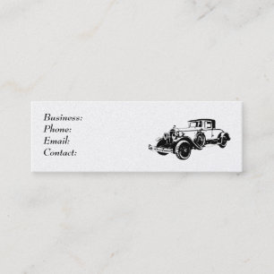 Carte De Visite Mini Voiture classique - Coupe