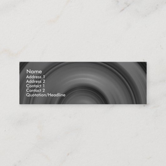 Carte De Visite Mini Voiture rapide II (Devant)