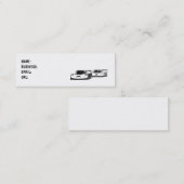 Carte De Visite Mini Voitures - course - maigres - customisé (Devant / Derrière)