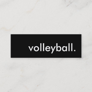 Carte De Visite Mini volleyball.