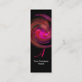 Carte De Visite Mini VORTEX CLAIR MONOGRAM Vibrant noir rouge rose (Dos)