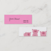 Carte De Visite Mini Votre nom, contact #1, contact #2 (Devant / Derrière)