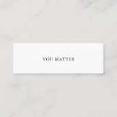 Carte De Visite Mini VOUS IMPORTEZ Mini carte auto-parlante no 1 (Devant)