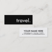 Carte De Visite Mini voyage. (Devant / Derrière)