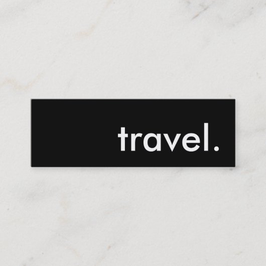 Carte De Visite Mini voyage. (Devant)