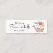 Carte De Visite Mini Waters Can Floral Arangement Designer (Devant)