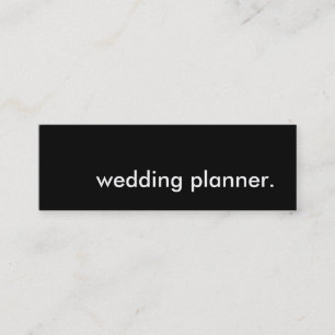 Carte De Visite Mini wedding planner.