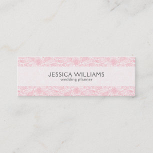Carte De Visite Mini Wedding planner Paisley Vintage rose