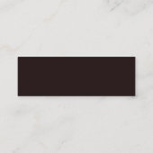 Carte De Visite Mini Western Rustic Bull Skull Mariage Pays Texture (Dos)