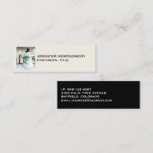 Carte De Visite Mini Whimsman de neige en Dessin de Noël d'hiver (Devant / Derrière)