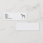 Carte De Visite Mini Whippet (Devant / Derrière)