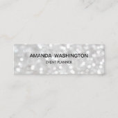 Carte De Visite Mini White Bokeh (Devant)