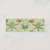 Carte De Visite Mini William Morris Daisy Floral Fond d'écran Motif (Dos)