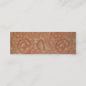 Carte De Visite Mini William Morris Fleur de pavot rose Floral (Dos)