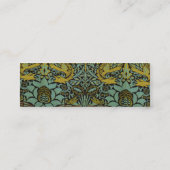 Carte De Visite Mini William Morris Peacock Dragon Fond d'écran (Dos)