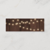 Carte De Visite Mini Winter Rustic Floral Site Mariage RSVP Insérer (Dos)