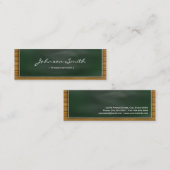 Carte De Visite Mini Woodworker - Cool Blackboard Personnel (Devant / Derrière)