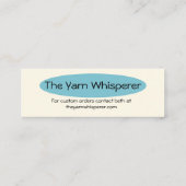 Carte De Visite Mini Wooly Sheep Yarn Crochet Knit (Dos)
