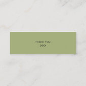 Carte De Visite Mini Wreath Festive de Noël pour petites entreprises (Dos)