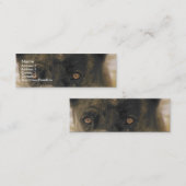 Carte De Visite Mini Yeux de chien (Devant / Derrière)