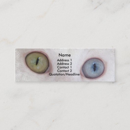 Carte De Visite Mini Yeux pour vous (Devant)