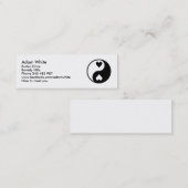 Carte De Visite Mini Yin Yang (Devant / Derrière)