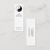 Carte De Visite Mini Yin Yang (Devant / Derrière)