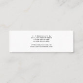 Carte De Visite Mini Yin Yang (Dos)