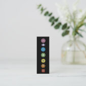 Carte De Visite Mini yoga chakras (Debout devant)