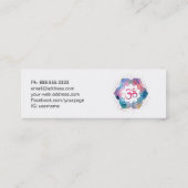 Carte De Visite Mini *~* Yoga Enseignant Reiki Massage Mindfult Om (Dos)