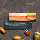 Carte De Visite Mini Yoga Instructeur Sun Salutation Crescent Moon Pose