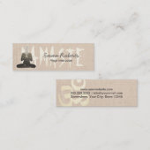 Carte De Visite Mini Yoga Instructor Namaste Wellness Spa (Devant / Derrière)
